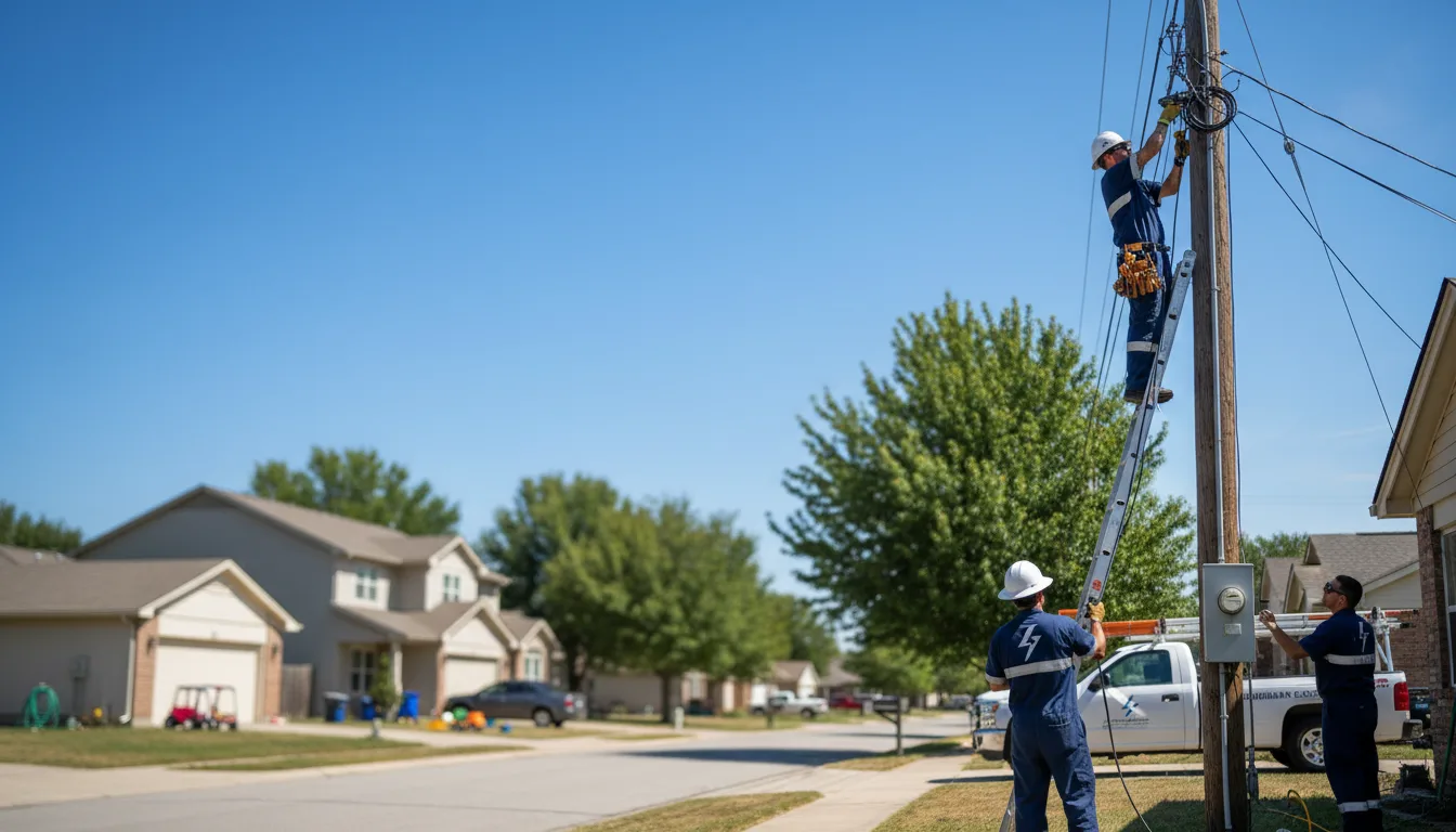 Residential electrician providing installation services in San Benito, TX